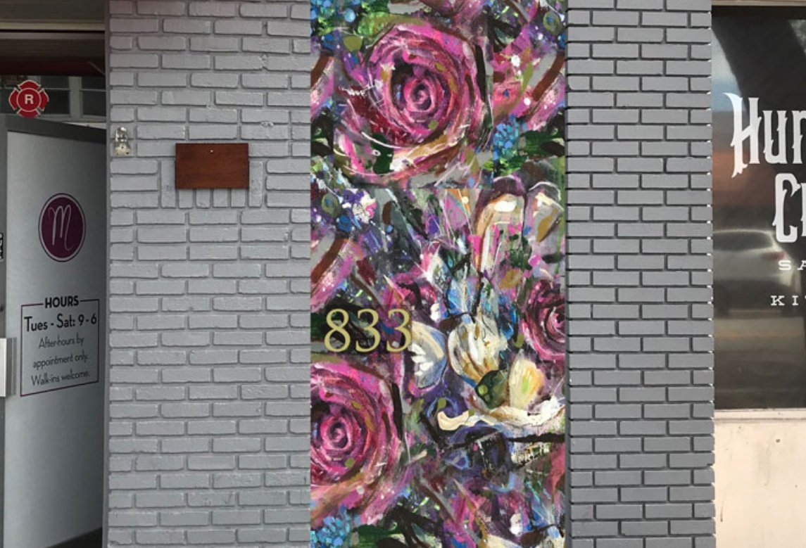 Christopher Maslow “Exploding Flowers” Mural