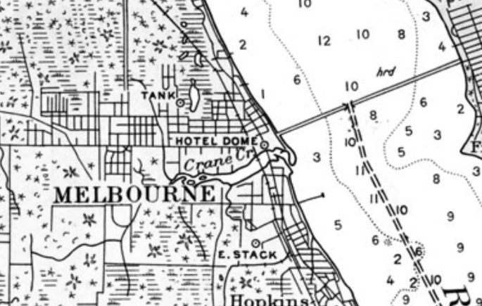 Vintage Melbourne Map